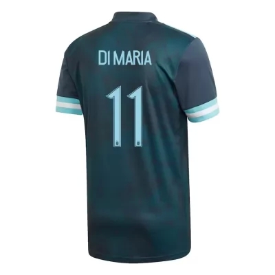 Enfant Équipe d'Argentine de football Maillot Angel Di Maria #11 Tenues Extérieur Bleu Foncé 2021