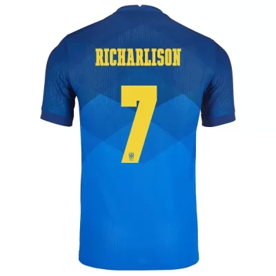 Homme Équipe du Brésil de football Maillot Richarlison #7 Tenues Extérieur Bleu 2021