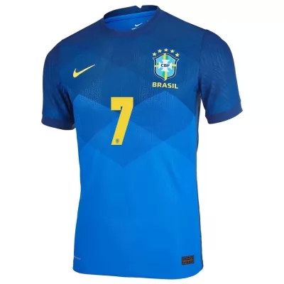 Femme Équipe du Brésil de football Maillot Richarlison #7 Tenues Extérieur Bleu 2021
