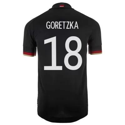Homme Équipe d'Allemagne de football Maillot Leon Goretzka #18 Tenues Extérieur Noir 2021