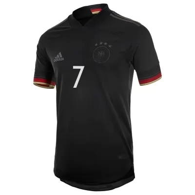 Femme Équipe d'Allemagne de football Maillot Kai Havertz #7 Tenues Extérieur Noir 2021