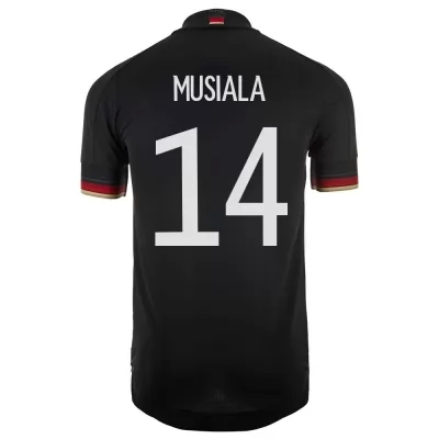 Homme Équipe d'Allemagne de football Maillot Jamal Musiala #14 Tenues Extérieur Noir 2021