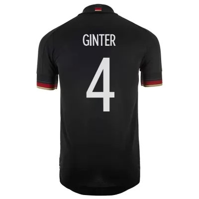 Enfant Équipe d'Allemagne de football Maillot Matthias Ginter #4 Tenues Extérieur Noir 2021