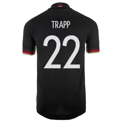 Homme Équipe d'Allemagne de football Maillot Kevin Trapp #22 Tenues Extérieur Noir 2021