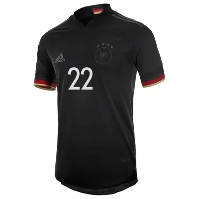 Femme Équipe d'Allemagne de football Maillot Kevin Trapp #22 Tenues Extérieur Noir 2021