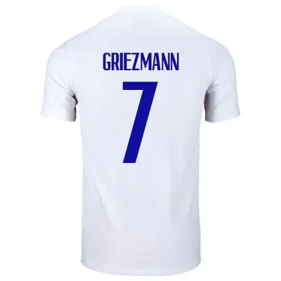 Femme Équipe de France de football Maillot Antoine Griezmann #7 Tenues Extérieur Blanc 2021