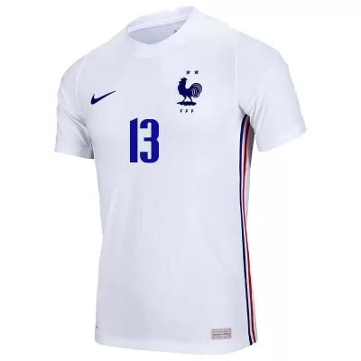 Femme Équipe de France de football Maillot N'Golo Kante #13 Tenues Extérieur Blanc 2021