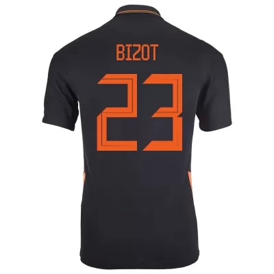 Homme Équipe des Pays-Bas de football Maillot Marco Bizot #23 Tenues Extérieur Noir 2021