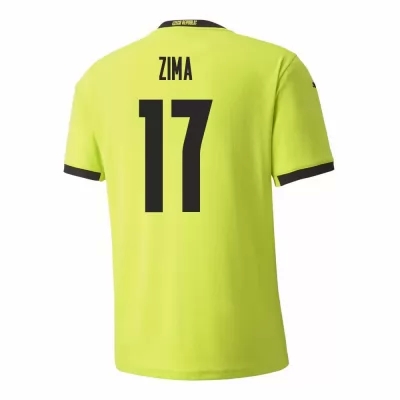 Femme Équipe de Tchéquie de football Maillot David Zima #17 Tenues Extérieur Vert Clair 2021