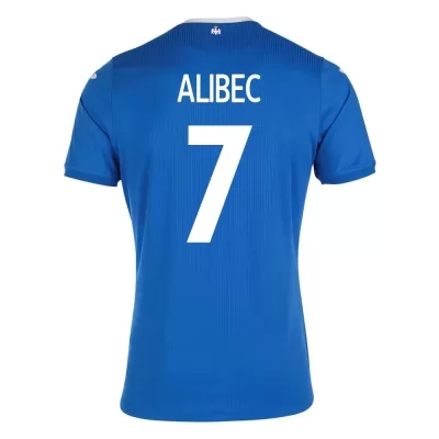 Femme Équipe de Roumanie de football Maillot Denis Alibec #7 Tenues Extérieur Bleu 2021