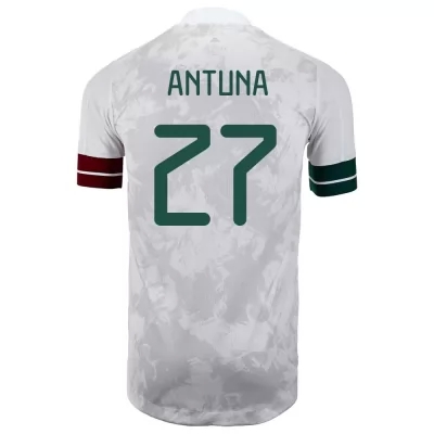 Enfant Équipe du Mexique de football Maillot Uriel Antuna #27 Tenues Extérieur Blanc Noir 2021