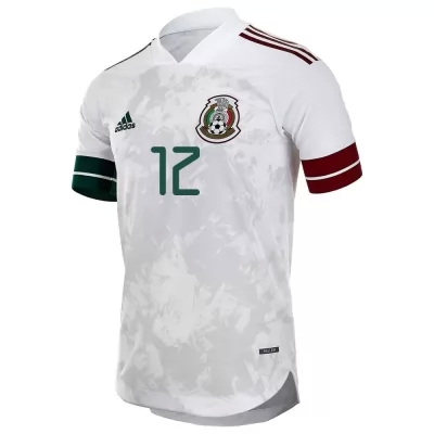 Femme Équipe du Mexique de football Maillot Rodolfo Cota #12 Tenues Extérieur Blanc Noir 2021