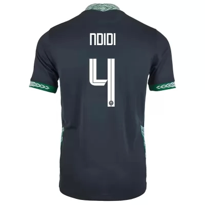 Femme Équipe du Nigeria de football Maillot Wilfred Ndidi #4 Tenues Extérieur Noir 2021
