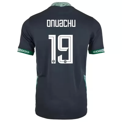 Femme Équipe du Nigeria de football Maillot Paul Onuachu #19 Tenues Extérieur Noir 2021