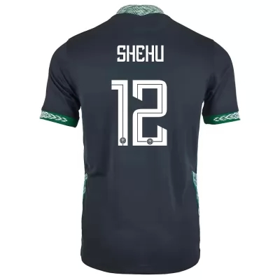 Femme Équipe du Nigeria de football Maillot Abdullahi Shehu #12 Tenues Extérieur Noir 2021