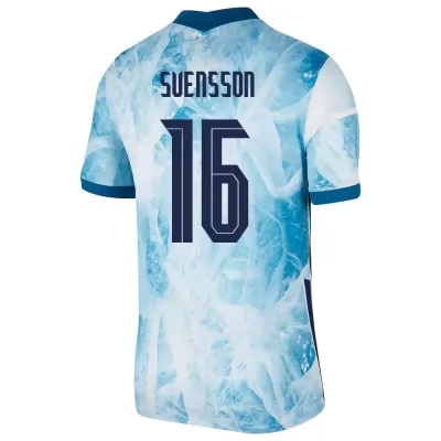 Femme Équipe de Norvège de football Maillot Jonas Svensson #16 Tenues Extérieur Bleu Clair 2021