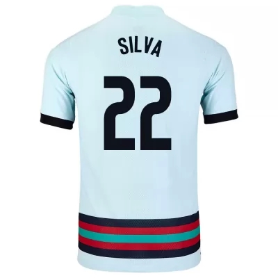Homme Équipe du Portugal de football Maillot Rui Silva #22 Tenues Extérieur Bleu Clair 2021