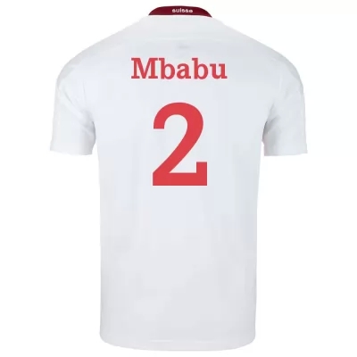 Femme Équipe de Suisse de football Maillot Kevin Mbabu #2 Tenues Extérieur Blanc 2021