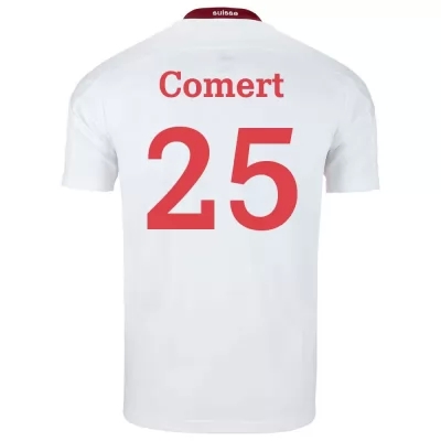 Femme Équipe de Suisse de football Maillot Eray Comert #25 Tenues Extérieur Blanc 2021