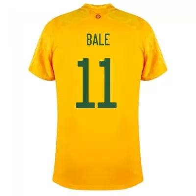 Femme Équipe du pays de Galles de football Maillot Gareth Bale #11 Tenues Extérieur Jaune 2021