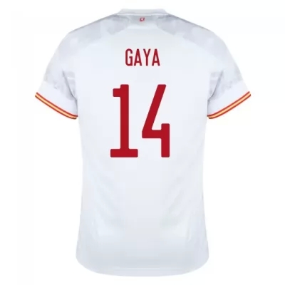 Femme Équipe d'Espagne de football Maillot Jose Gaya #14 Tenues Extérieur Blanc 2021