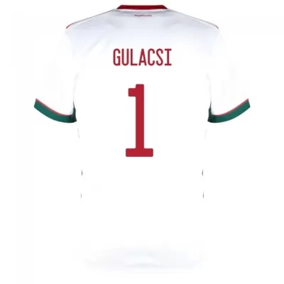 Femme Équipe de Hongrie de football Maillot Peter Gulacsi #1 Tenues Extérieur Blanc 2021