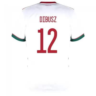 Femme Équipe de Hongrie de football Maillot Denes Dibusz #12 Tenues Extérieur Blanc 2021