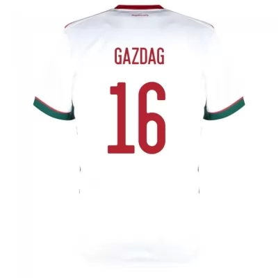 Femme Équipe de Hongrie de football Maillot Daniel Gazdag #16 Tenues Extérieur Blanc 2021