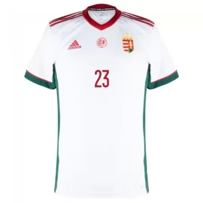 Femme Équipe de Hongrie de football Maillot Nemanja Nikolics #23 Tenues Extérieur Blanc 2021