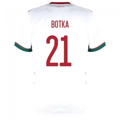 Femme Équipe de Hongrie de football Maillot Endre Botka #21 Tenues Extérieur Blanc 2021