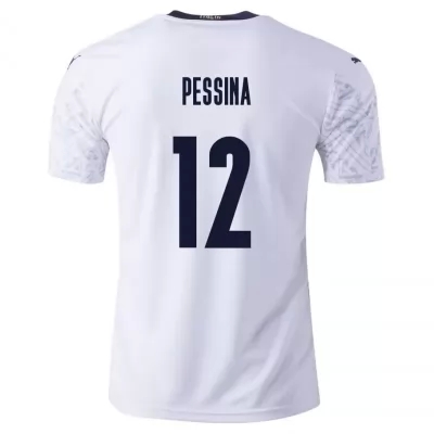 Femme Équipe d'Italie de football Maillot Matteo Pessina #12 Tenues Extérieur Blanc 2021