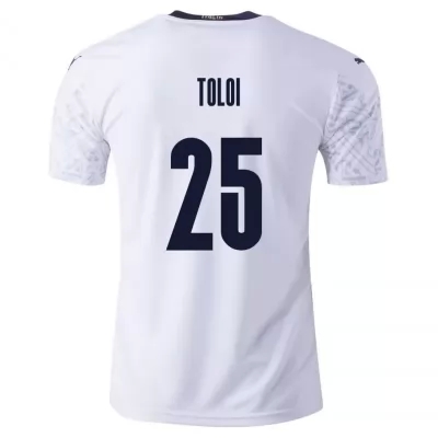 Femme Équipe d'Italie de football Maillot Rafael Toloi #25 Tenues Extérieur Blanc 2021