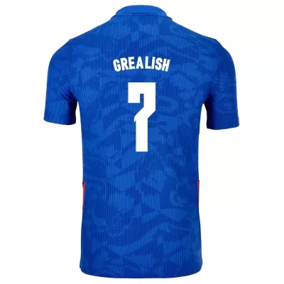 Enfant Équipe d'Angleterre de football Maillot Jack Grealish #7 Tenues Extérieur Bleu 2021
