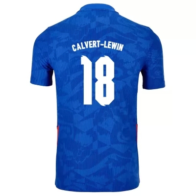 Enfant Équipe d'Angleterre de football Maillot Dominic Calvert-Lewin #18 Tenues Extérieur Bleu 2021