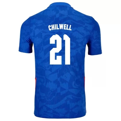 Femme Équipe d'Angleterre de football Maillot Ben Chilwell #21 Tenues Extérieur Bleu 2021