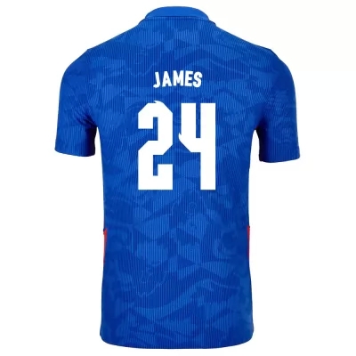 Femme Équipe d'Angleterre de football Maillot Reece James #24 Tenues Extérieur Bleu 2021