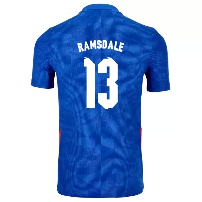 Femme Équipe d'Angleterre de football Maillot Aaron Ramsdale #13 Tenues Extérieur Bleu 2021