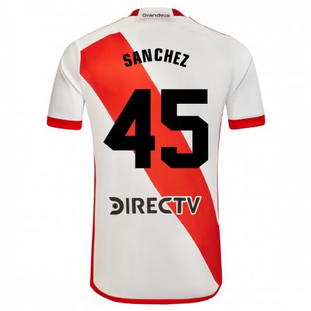 Kandiny Enfant Maillot Sebastián Sánchez #45 Blanc Rouge Tenues Domicile 2023/24 T-Shirt