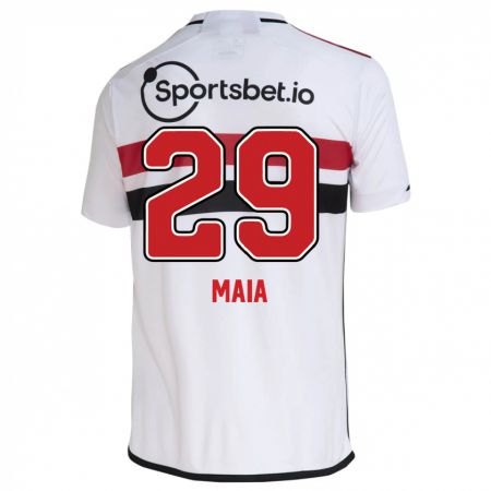 Kandiny Enfant Maillot Pablo Maia #29 Blanc Tenues Domicile 2023/24 T-Shirt