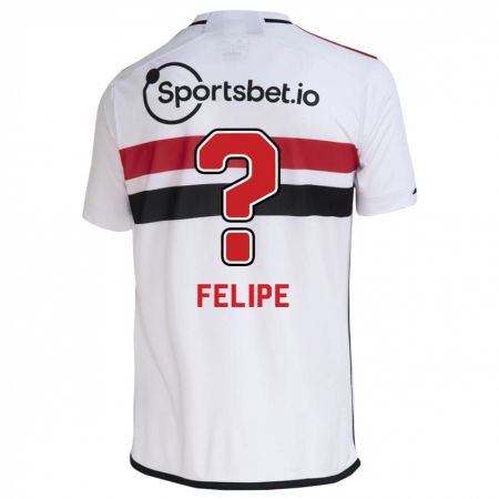 Kandiny Enfant Maillot Luis Felipe #0 Blanc Tenues Domicile 2023/24 T-Shirt