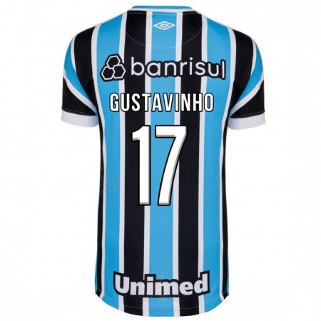 Kandiny Enfant Maillot Gustavinho #17 Bleu Tenues Domicile 2023/24 T-Shirt