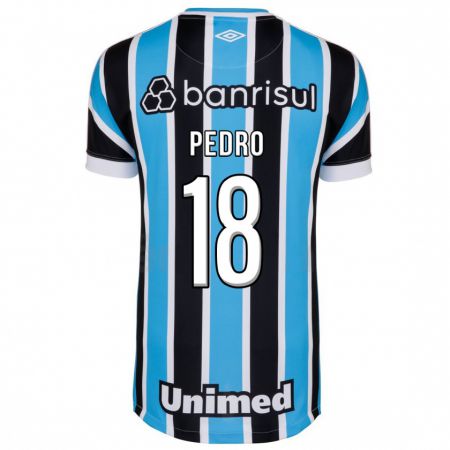 Kandiny Enfant Maillot João Pedro #18 Bleu Tenues Domicile 2023/24 T-Shirt