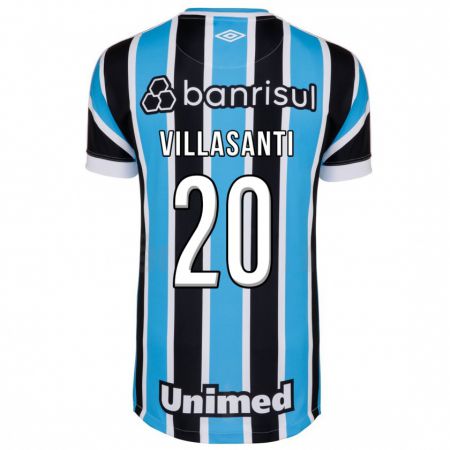 Kandiny Enfant Maillot Mathías Villasanti #20 Bleu Tenues Domicile 2023/24 T-Shirt