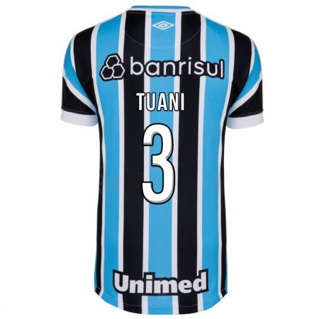 Kandiny Enfant Maillot Tuani #3 Bleu Tenues Domicile 2023/24 T-Shirt