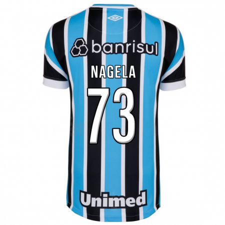 Kandiny Enfant Maillot Nágela #73 Bleu Tenues Domicile 2023/24 T-Shirt
