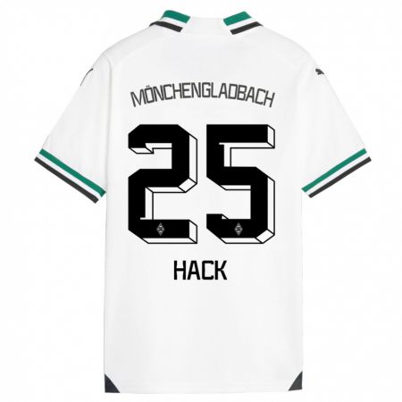 Kandiny Enfant Maillot Robin Hack #25 Blanc Vert Tenues Domicile 2023/24 T-Shirt