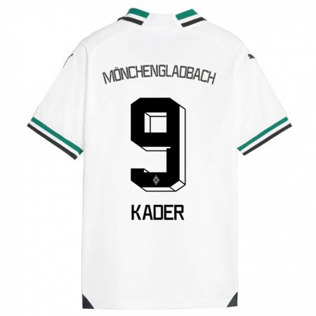 Kandiny Enfant Maillot Cagatay Kader #9 Blanc Vert Tenues Domicile 2023/24 T-Shirt