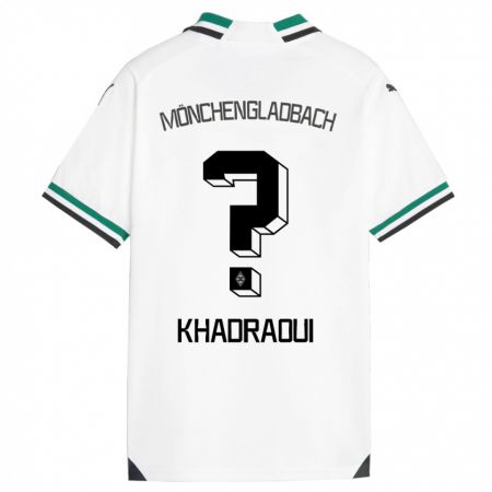 Kandiny Enfant Maillot Elias Khadraoui #0 Blanc Vert Tenues Domicile 2023/24 T-Shirt