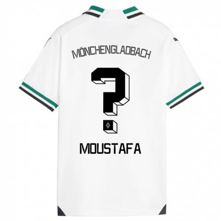 Kandiny Enfant Maillot Seif Ashraf Moustafa #0 Blanc Vert Tenues Domicile 2023/24 T-Shirt