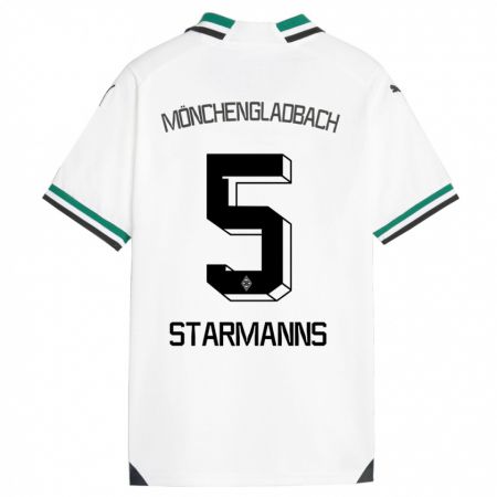 Kandiny Enfant Maillot Sandra Starmanns #5 Blanc Vert Tenues Domicile 2023/24 T-Shirt
